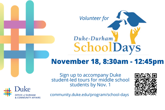 poster for school days call for volunteers